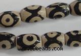 CAG5090 15.5 inches 8*12mm drum tibetan agate beads wholesale