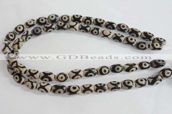 CAG5090 15.5 inches 8*12mm drum tibetan agate beads wholesale