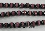 CAG5138 15 inches 6mm faceted round tibetan agate beads wholesale