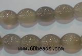 CAG5256 15.5 inches 10*12mm rice Brazilian grey agate beads