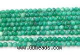 CAG5309 15.5 inches 4mm faceted round peafowl agate gemstone beads