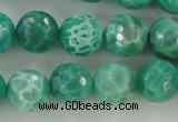 CAG5310 15.5 inches 6mm faceted round peafowl agate gemstone beads