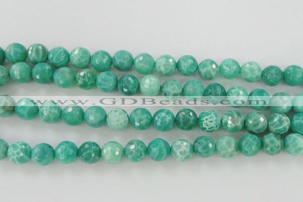 CAG5312 15.5 inches 10mm faceted round peafowl agate gemstone beads