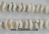 CAG5330 15.5 inches 10mm faceted round tibetan agate beads wholesale