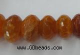 CAG5412 8*12mm – 13*22mm faceted rondelle dragon veins agate beads