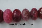 CAG5415 8*12mm – 13*22mm faceted rondelle dragon veins agate beads