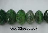 CAG5417 8*12mm – 13*22mm faceted rondelle dragon veins agate beads