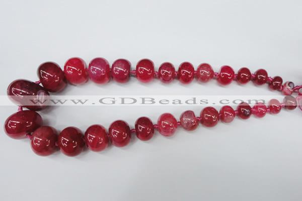 CAG5423 8*12mm – 20*30mm rondelle dragon veins agate beads