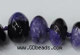 CAG5432 7*11mm – 15*22mm rondelle agate druzy geode agate beads