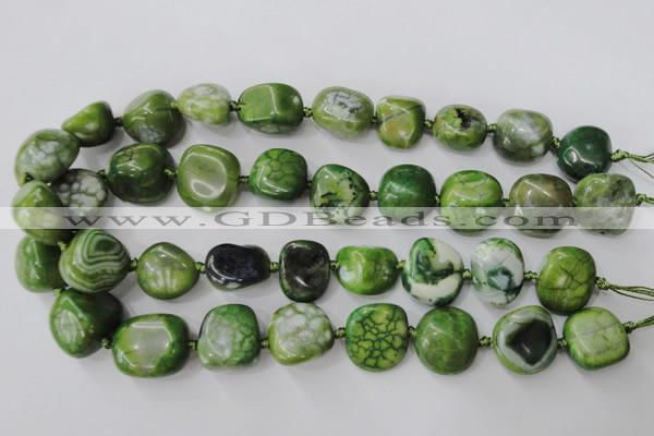 CAG5524 15.5 inches 18*20mm - 20*22mm nuggets agate gemstone beads