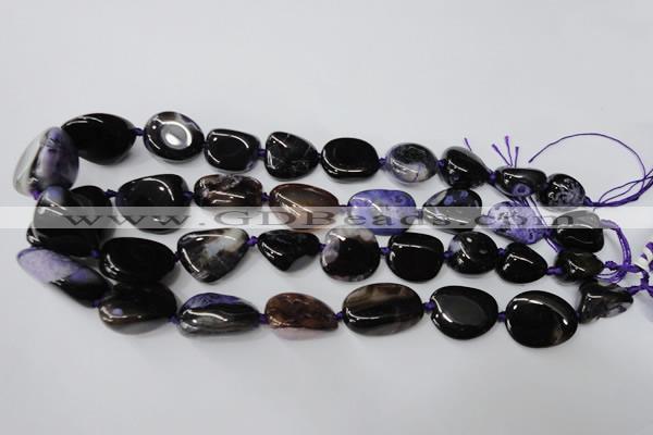 CAG5530 15.5 inches 14*18mm - 22*32mm nuggets agate gemstone beads