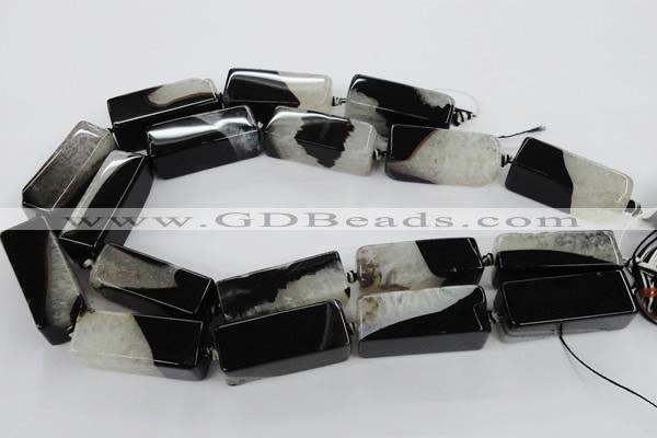 CAG5540 15.5 inches 15*15*40mm cuboid agate druzy geode beads