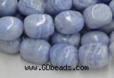 CAG556 16 inches 13*18mm freeform blue agate beads wholesale