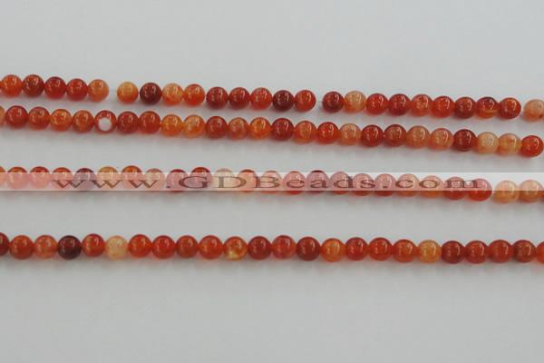 CAG5560 15.5 inches 4mm round natural fire agate beads wholesale