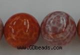 CAG5568 15.5 inches 20mm round natural fire agate beads wholesale