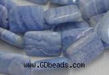 CAG564 16 inches 13*18mm rectangle blue agate beads wholesale