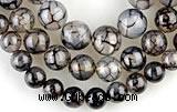 CAG57 5pcs 10&12&14mm round dragon veins agate beads