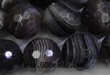 CAG5966 15.5 inches 18mm faceted round botswana agate beads wholesale