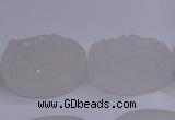 CAG5981 15.5 inches 18*25mm oval white agate gemstone beads