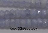 CAG5993 15.5 inches 4*6mm faceted rondelle blue lace agate beads