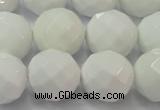 CAG6104 15.5 inches 12mm faceted round white agate gemstone beads