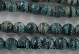 CAG6406 15 inches 8mm faceted round tibetan agate gemstone beads