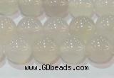 CAG6503 15.5 inches 10mm round Brazilian white agate beads