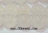 CAG6504 15.5 inches 12mm round Brazilian white agate beads