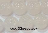 CAG6506 15.5 inches 16mm round Brazilian white agate beads