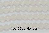 CAG6510 15.5 inches 4mm faceted round Brazilian white agate beads