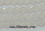 CAG6511 15.5 inches 6mm faceted round Brazilian white agate beads