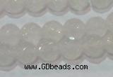 CAG6514 15.5 inches 12mm faceted round Brazilian white agate beads