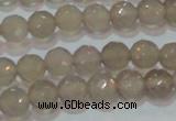 CAG6536 15.5 inches 6mm faceted round Brazilian grey agate beads