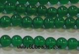 CAG6603 15.5 inches 4mm round green agate gemstone beads