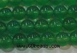 CAG6604 15.5 inches 6mm round green agate gemstone beads