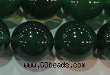 CAG6609 15.5 inches 16mm round green agate gemstone beads