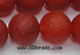 CAG6703 15 inches 14mm round red pilates agate beads