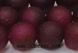 CAG6714 15 inches 16mm round plum pilates agate beads