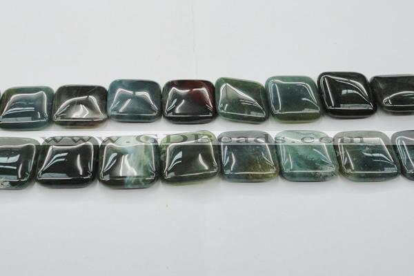 CAG6784 15.5 inches 25*25mm square Indian agate beads wholesale