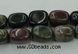 CAG6834 15.5 inches 10*15mm nuggets Indian agate beads wholesale