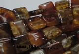 CAG693 15.5 inches 12*12mm square dragon veins agate beads