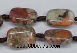 CAG7030 15.5 inches 13*18mm rectangle ocean agate gemstone beads