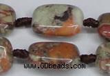 CAG7031 15.5 inches 15*20mm rectangle ocean agate gemstone beads