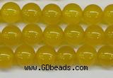 CAG7103 15.5 inches 10mm round yellow agate gemstone beads