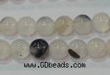 CAG7141 15.5 inches 6mm round Montana agate gemstone beads