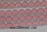 CAG7149 15.5 inches 4mm round pink agate gemstone beads