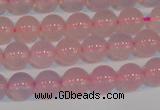 CAG7150 15.5 inches 6mm round pink agate gemstone beads