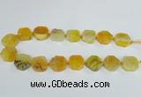 CAG7392 15.5 inches 22*25mm freeform dragon veins agate beads