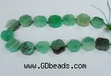 CAG7393 15.5 inches 22*25mm freeform dragon veins agate beads