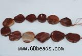 CAG7409 15.5 inches 25*30mm - 30*38mm freeform dragon veins agate beads